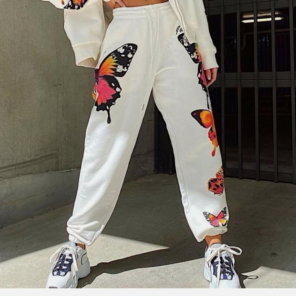 I AM GIA butterfly terry sweatpants.